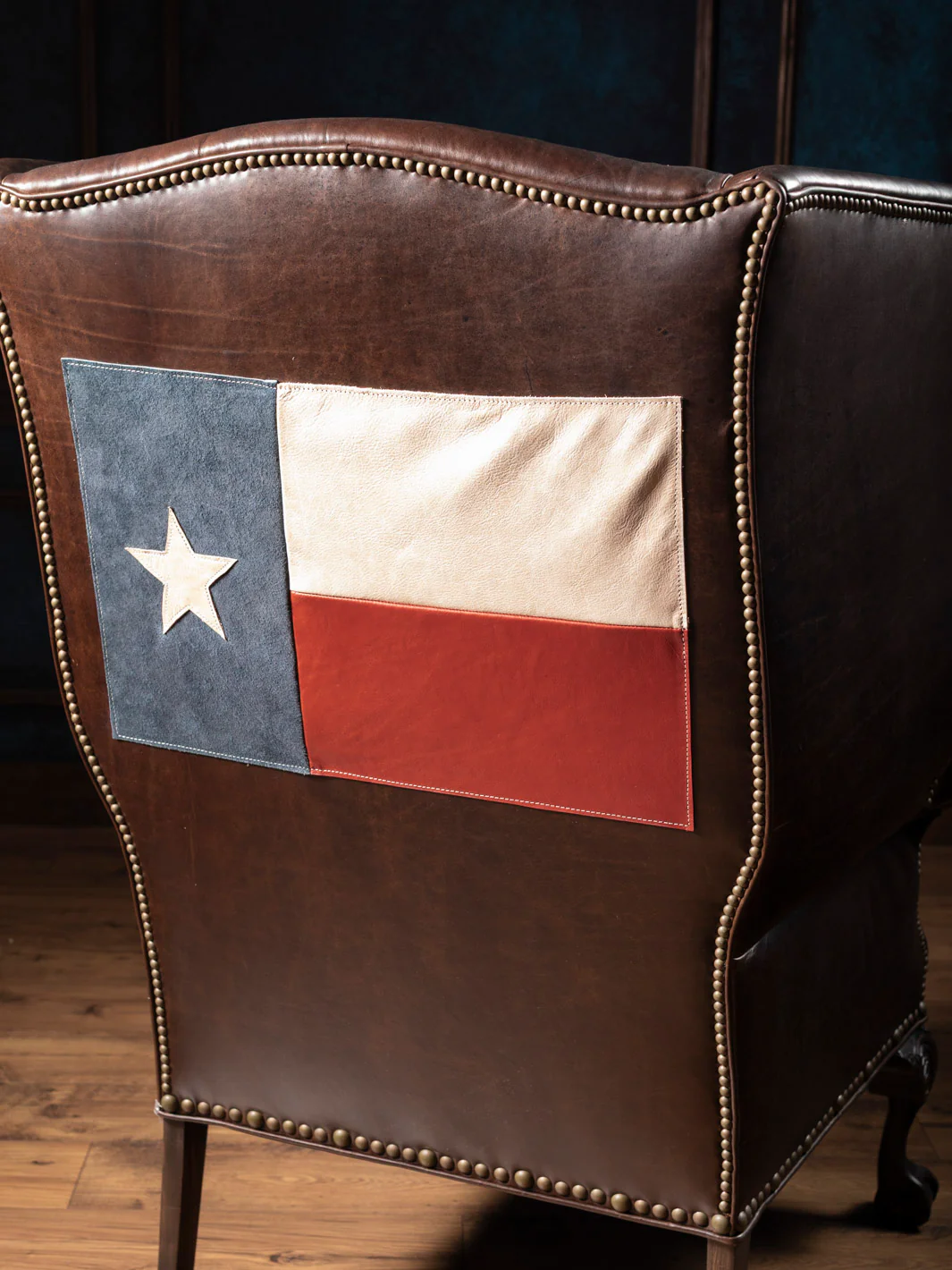 The Texas Legacy Leather Wingback Chair - Image 7