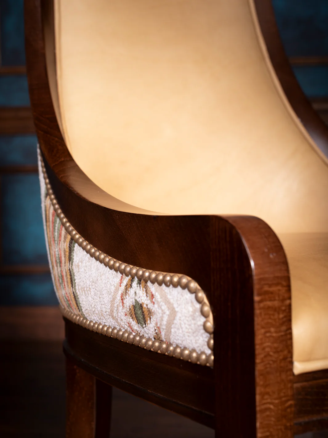 Trail Ride Leather Dining Chair - Image 3